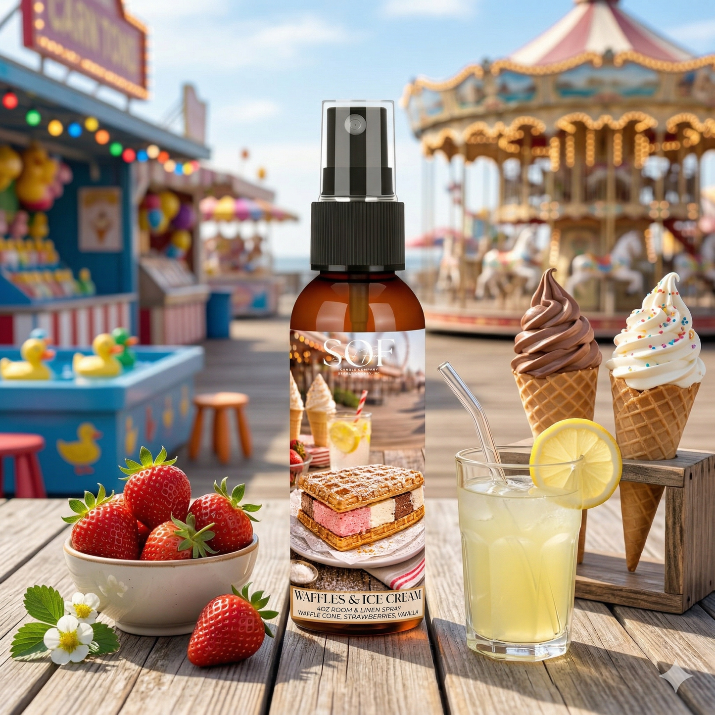 Waffles & Ice Cream Complete Fragrance Collection - Smell of Freedom Candle Company