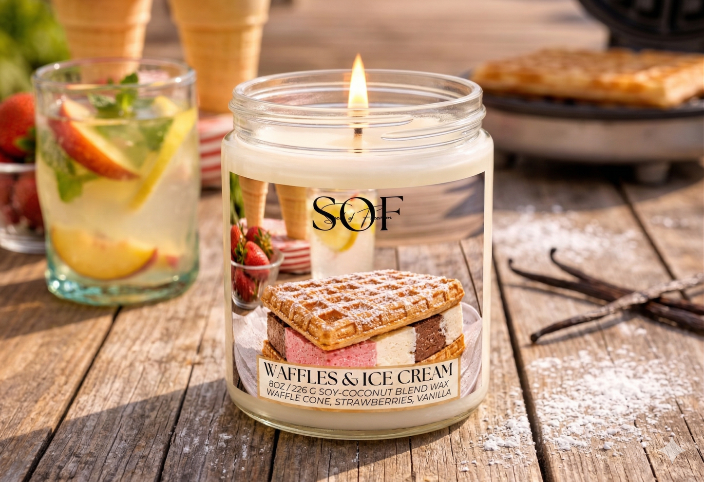 Waffles & Ice Cream Complete Fragrance Collection - Smell of Freedom Candle Company