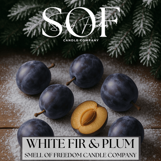 White Fir & Plum Fragrance Collection - Smell of Freedom Candle Company
